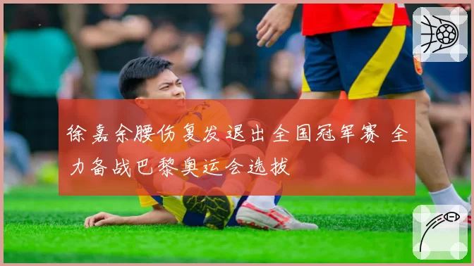 徐嘉余腰伤复发退出全国冠军赛 全力备战巴黎奥运会选拔